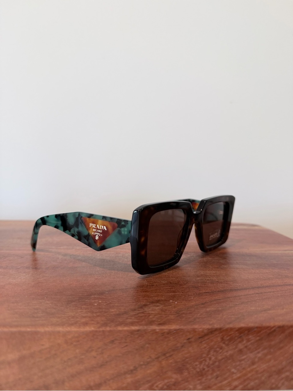 Prada PR 23YS Womens Tortoiseshell Square Sunglasses